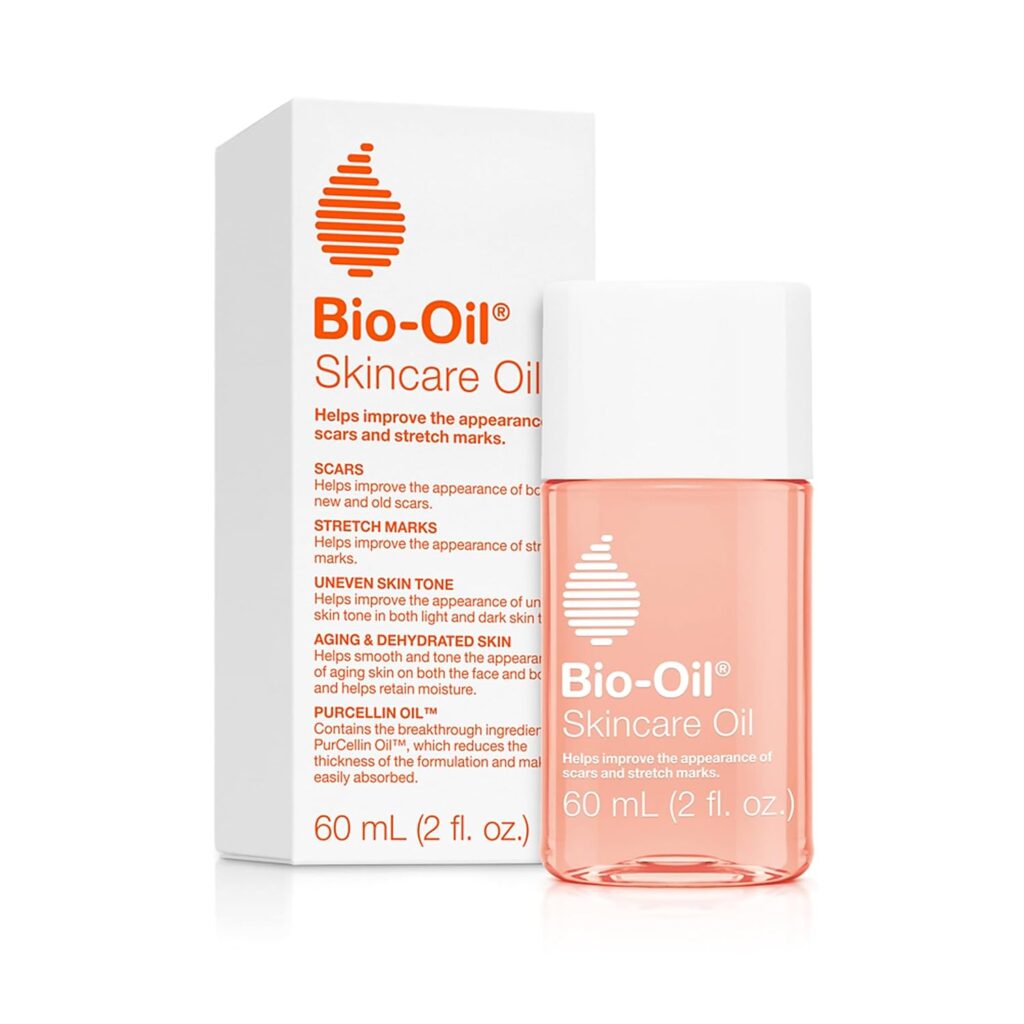 Bio-Oil Skincare Body Oil, Vitamin E, Serum for Scars Stretchmarks, Face Body Moisturizer, 2 oz, All Skin Types