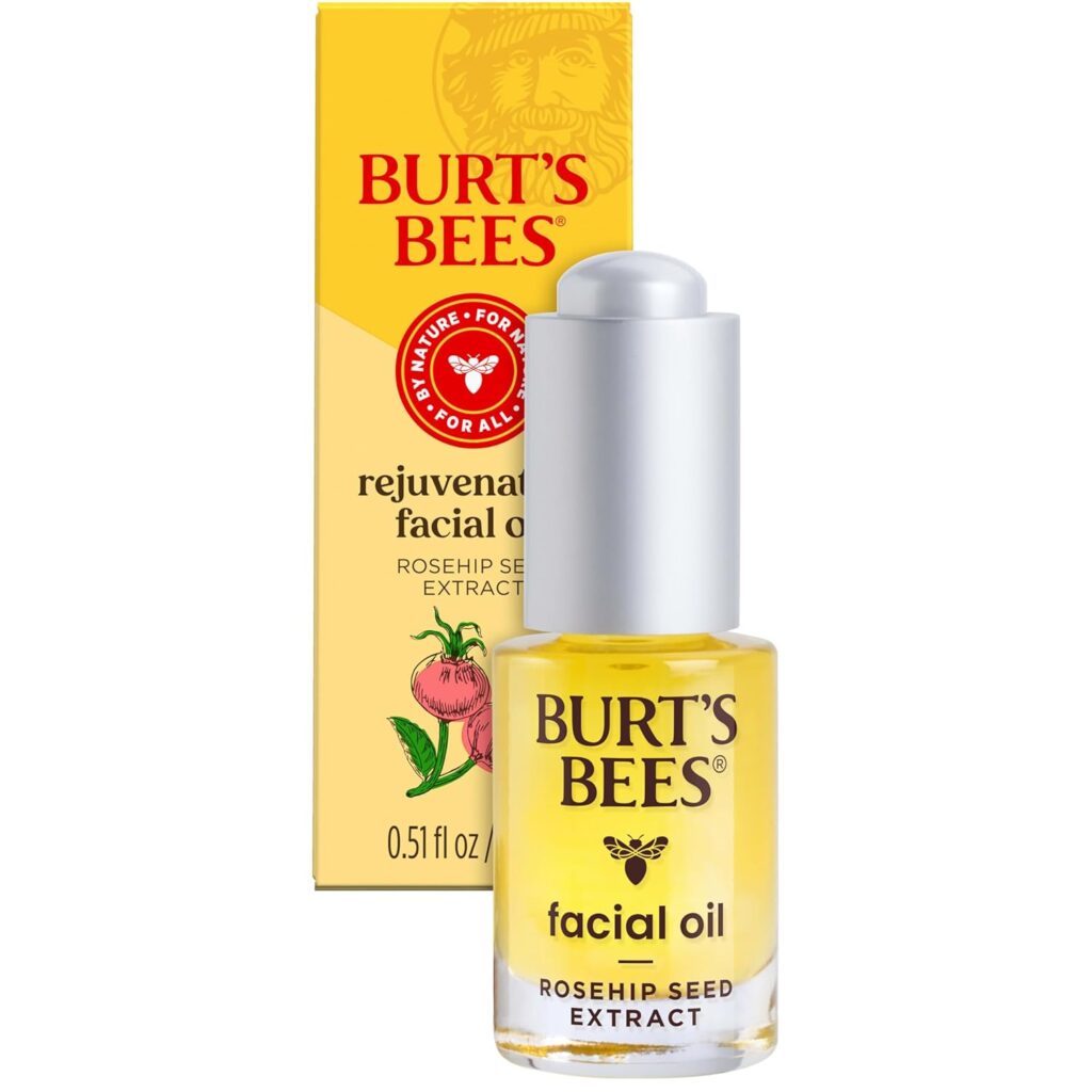 Burts Bees Facial Oil with hip Extract, Rose, 0.51 Fl Oz