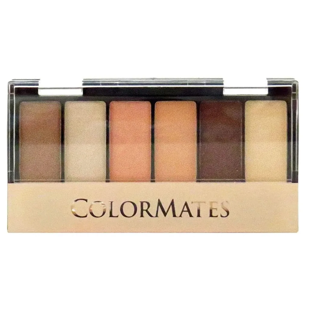 COLORMATES Mineral Eyeshadow 6 Shades Palette (Green Rainforest)