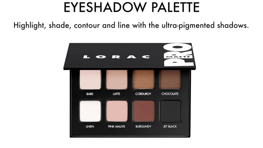 comparing high pigmented eyeshadow palettes ucanbe lorac pro and glitter powder palet