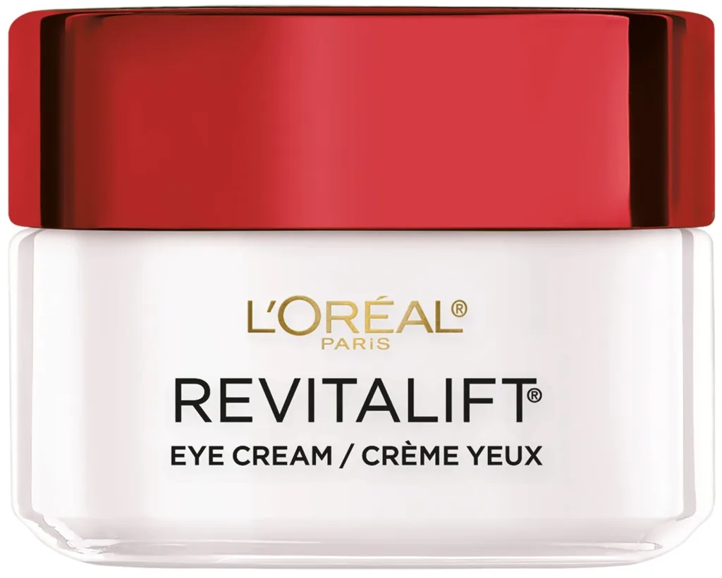 LOreal Paris Revitalift Anti-Wrinkle and Firming Eye Cream, Reduce Dark Circles, Pro Retinol, Fragrance Free 0.5 OZ