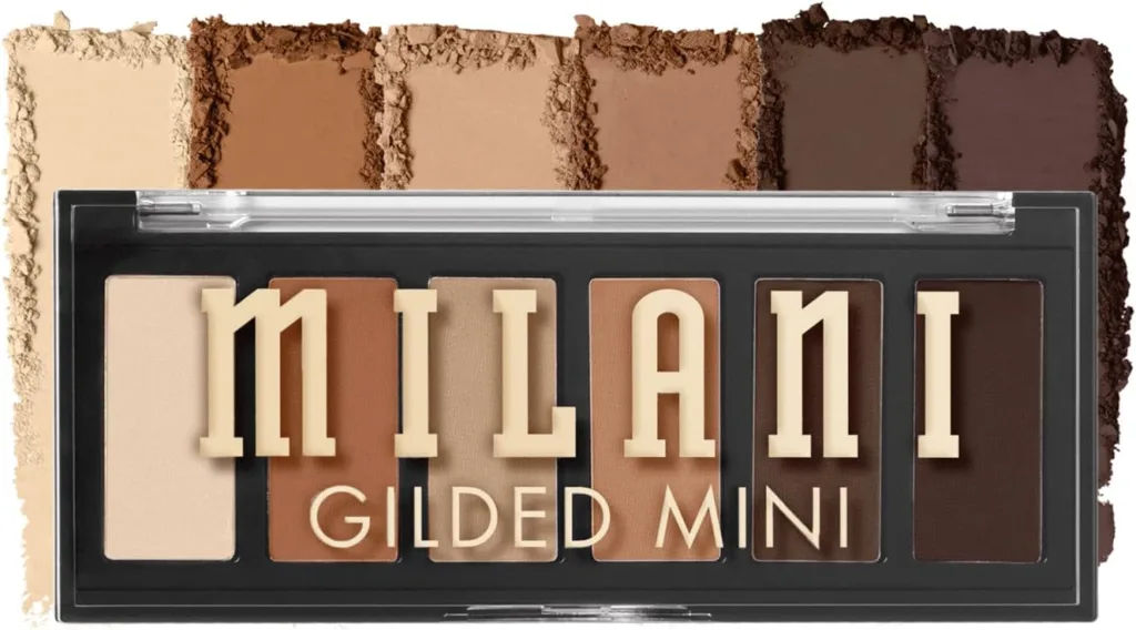 Milani Gilded Mini Eyeshadow Palette with 6 Matte  Shimmer Hues - Whiskey Business