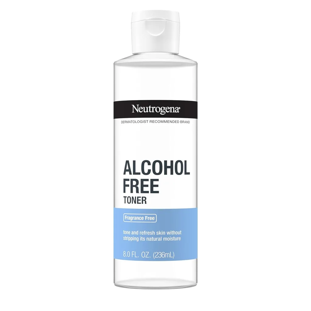 Neutrogena Alcohol-Free Gentle Daily Fragrance-Free Face Toner to Tone  Refresh Skin, Toner Gently Removes Impurities  Reconditions Skin, Hypoallergenic, 8 fl. oz