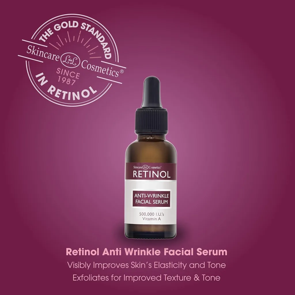 Retinol Anti-Wrinkle Facial Serum – Vitamin A Concentrate Improves Skin’s Elasticity  Tone and Minimizes Appearance of Fine Lines  Wrinkles – Look Younger With The Age-Defying Power Of Retinol