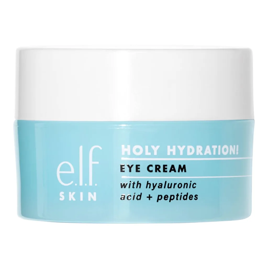 e.l.f. SKIN Holy Hydration! Eye Cream, Rich Hydrating Eye Cream For Minimizing Dark Circles, Infused With Hyaluronic Acid, Vegan  Cruelty-free