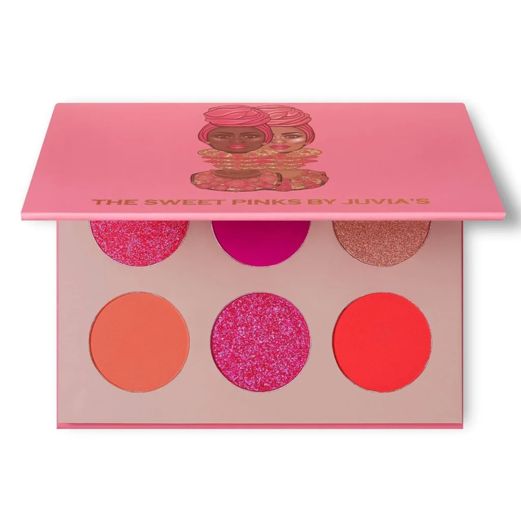 Juvias Place The Sweet Pinks - Deep Fuchsia, Soft  Sweet Pink, Shades of 6, Eyeshadow Palette, Professional Eye Makeup, Pigmented Eyeshadow Palette, Makeup Palette for Eye Color  Shine