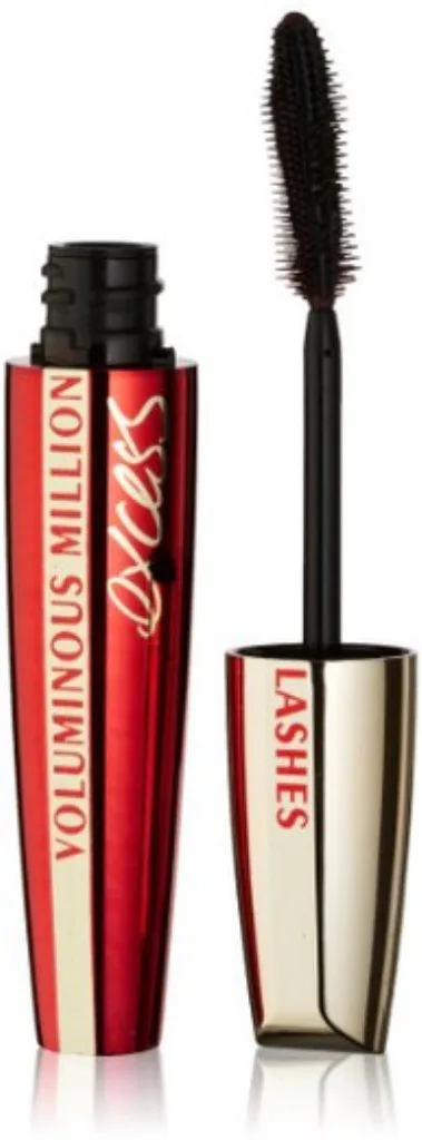 LOreal Paris Voluminous Million Lashes Excess Washable Mascara, Black, 0.31 fl; oz.