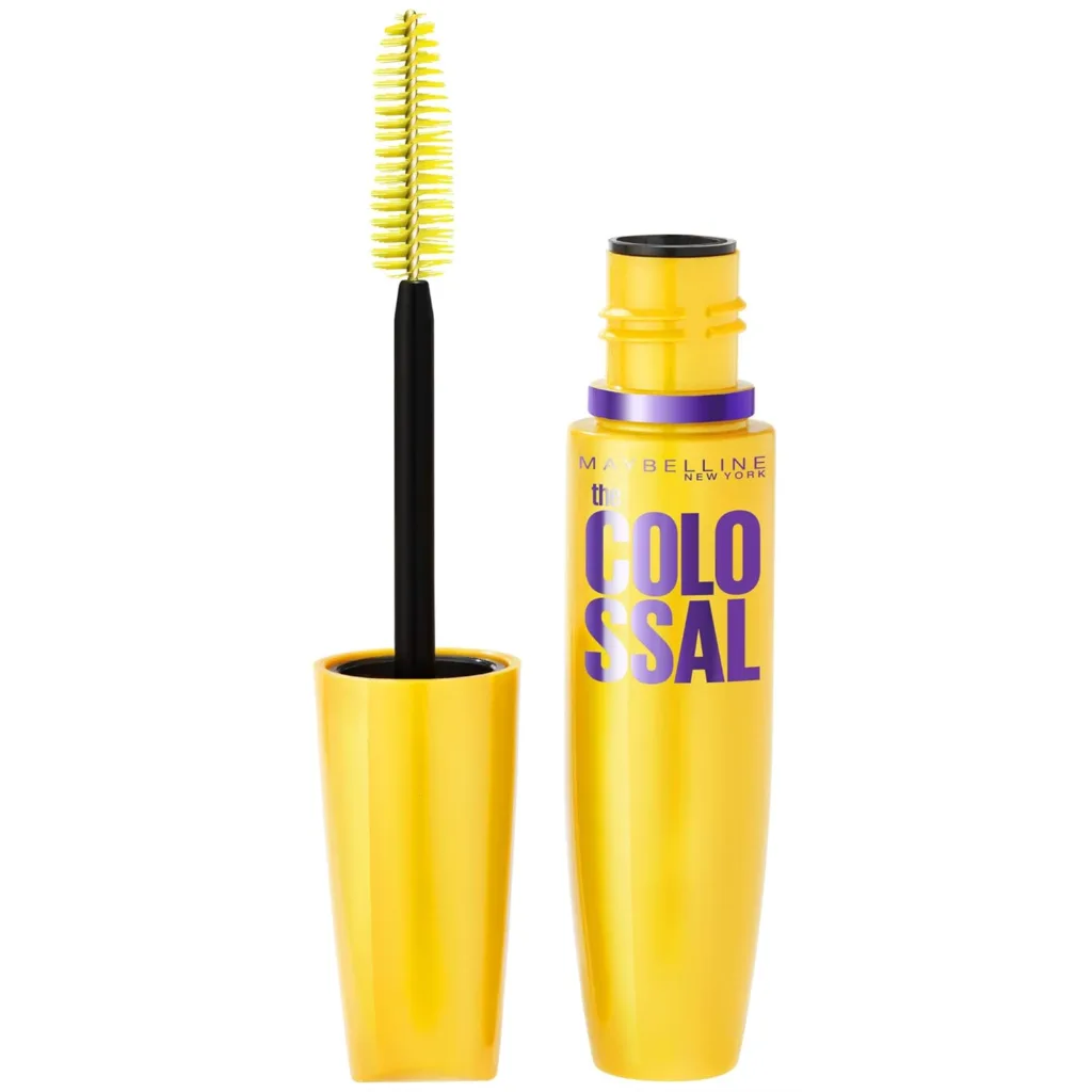 Maybelline New York Volum Express Colossal Washable Mascara Makeup, Volumizing, Classic Black, 2 Count