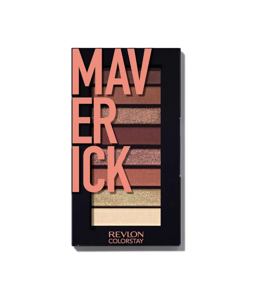 Revlon Eyeshadow Palette, ColorStay Looks Book Eye Makeup, Highly Pigmented in Blendable Matte  Metallic Finishes, 930 Maverick, 0.21 Oz