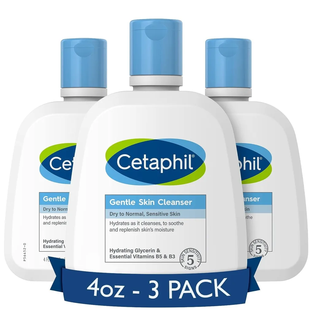 Cetaphil Face Wash, Hydrating Gentle Skin Cleanser for Dry to Normal Sensitive Skin, NEW 16 oz 2 Pack, Fragrance Free, Soap Free and Non-Foaming