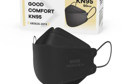 levenis kn95 face masks 50 pack breathable comfortable and disposable kn95 mask black