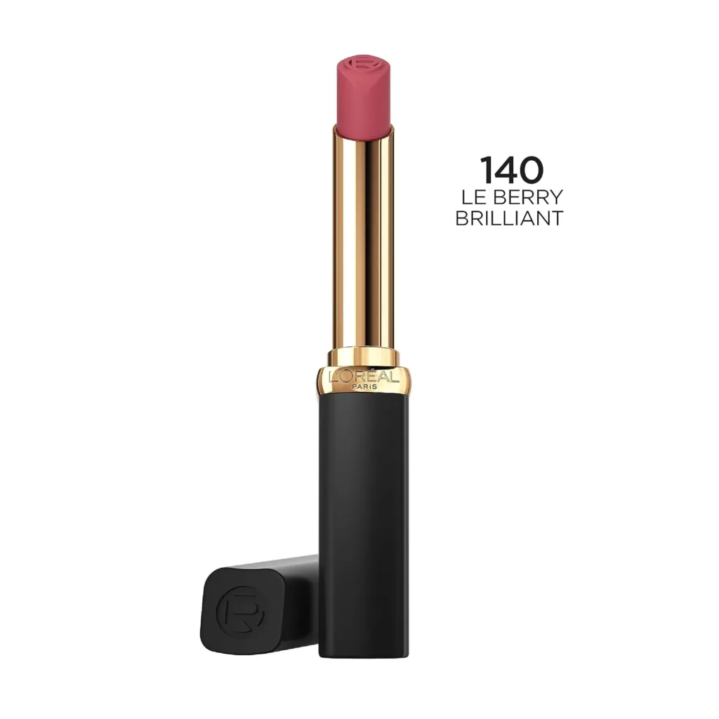 LOreal Paris Colour Riche Intense Volume Matte Lipstick, Lip Color Infused with Hyaluronic Acid for up to 16hr All Day Comfort, Le Mauve Indomptable, 0.06 Oz