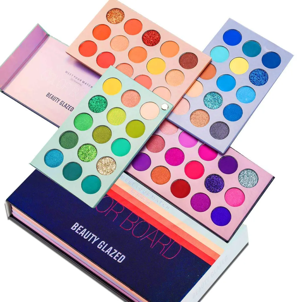 MYUANGO Color Board Eyeshadow Palette - Highly Pigmented 60 Shades Matte Shimmer Glitter Vegan Makeup Palette for Beginners - Waterproof, Blendable, Long-Lasting - Cruelty-Free