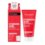 neutrogena stubborn acne am face treatment with 25 micronized benzoyl peroxide acne medicine oil free daily facial treat