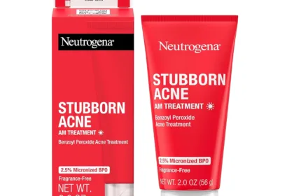 neutrogena stubborn acne am face treatment with 25 micronized benzoyl peroxide acne medicine oil free daily facial treat