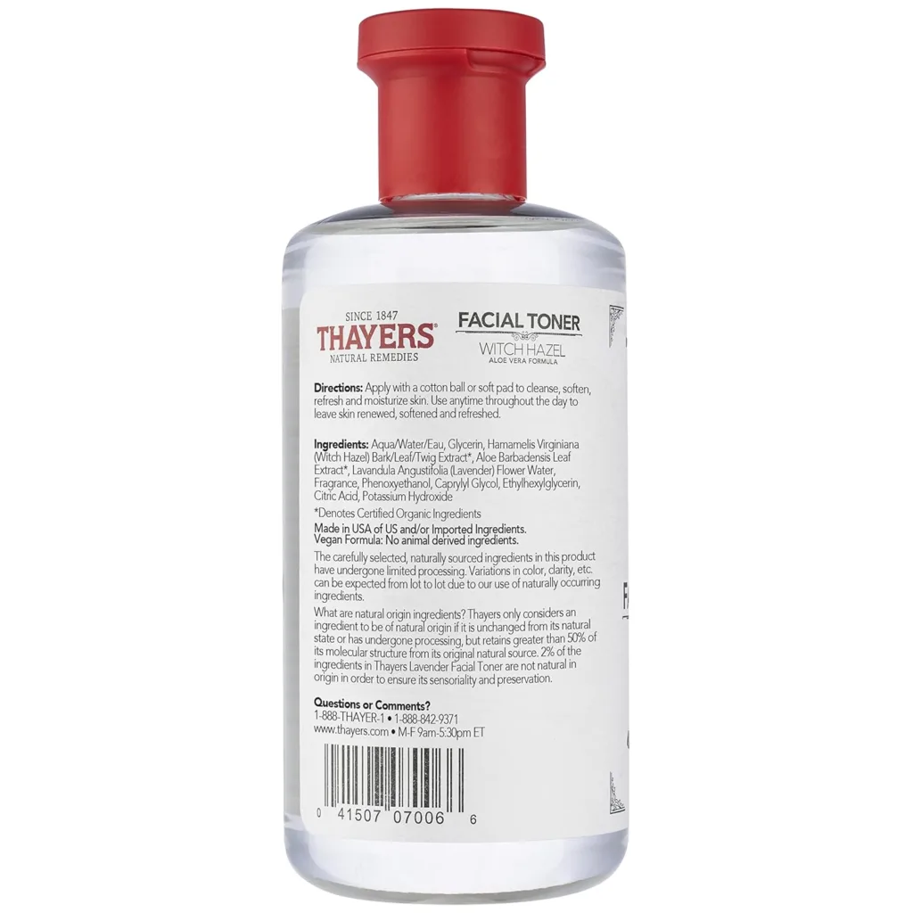 THAYERS Alcohol-Free, Hydrating Rose Petal Witch Hazel Toner with Aloe Vera, 12 Oz (Pack of 3)