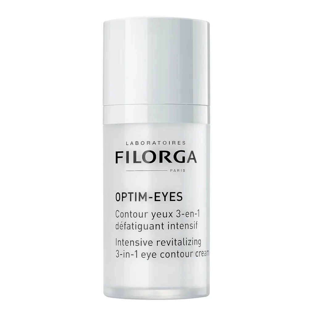 Filorga Optim-Eyes Eye Cream, Revitalizing 3-in-1 Skin Treatment for Rapid Reduction of Dark Circles, Wrinkles  Puffiness Around the Eyes, 0.5 fl. oz.