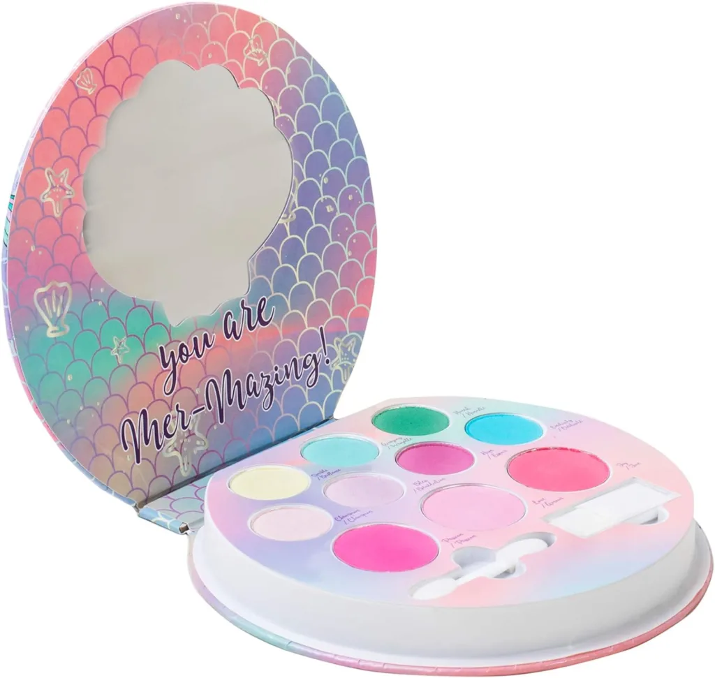 Lip Smacker Sparkle  Shine Eyeshadow Makeup Palette, Mermaid Palette Shimmer | Christmas Make Up Collection | Holiday Present | Gift for Girls