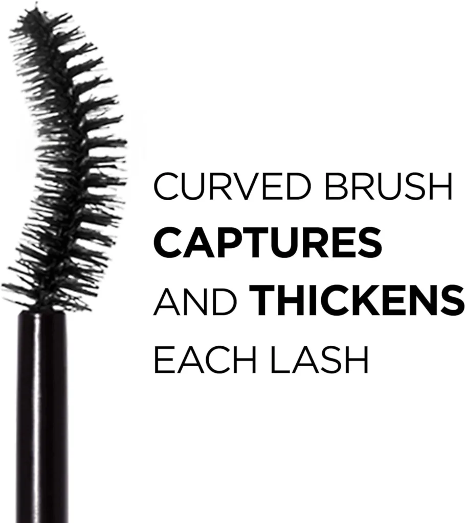 LOreal Paris Makeup Voluminous Original Volume Building Mascara with Curved Brush, Black, 2 Count