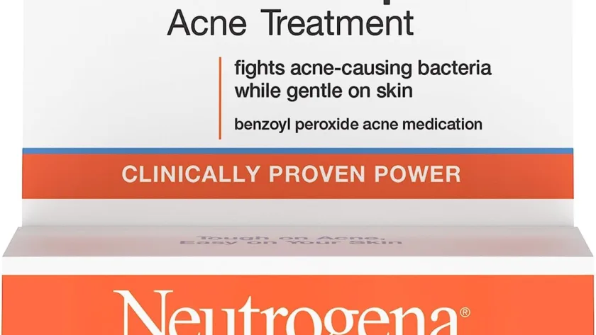 neutrogena on the spot acne treatment gel with benzoyl peroxide gentle face acne medicine for acne prone skin 075 oz