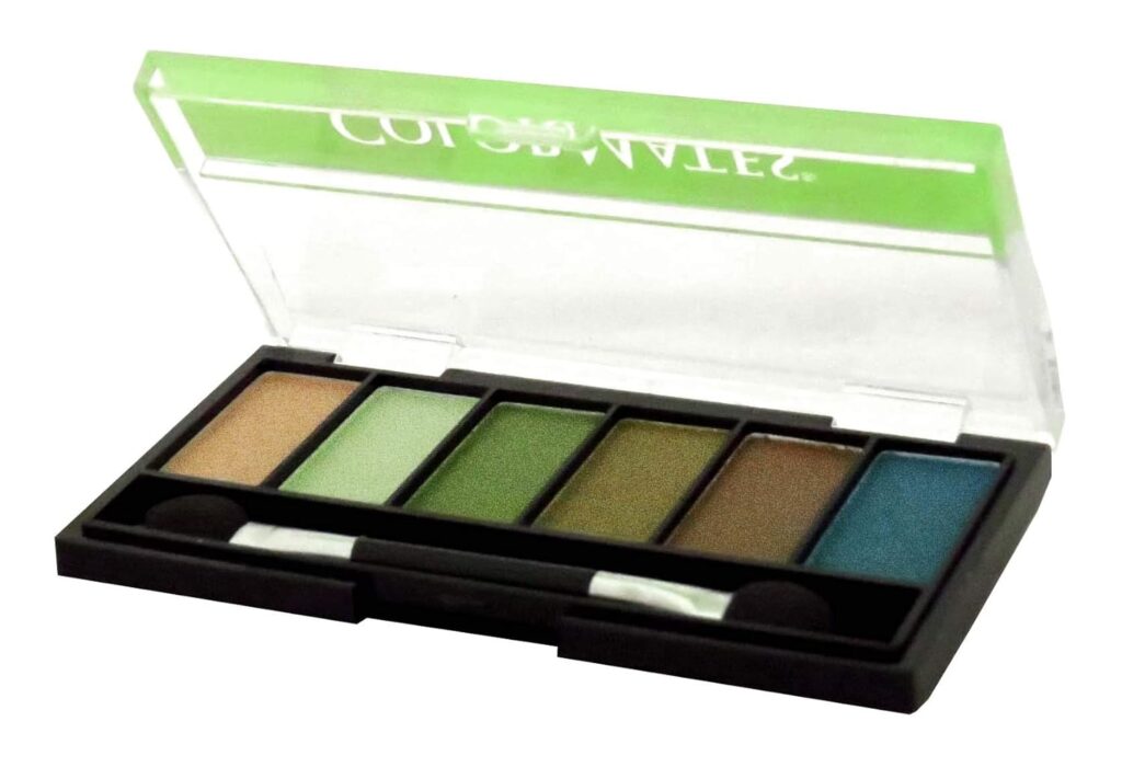 COLORMATES Mineral Eyeshadow 6 Shades Palette (Green Rainforest)