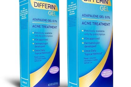 differin adapalene gel 01 acne treatment 45 gram 180 day supply 16 ounce pack of 2