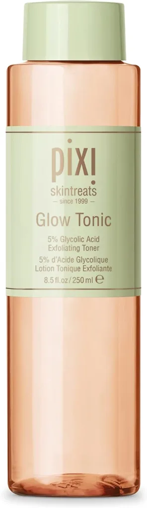 Pixi Beauty Glow Tonic 250ml, Balancing Face Toner, Glycolic Acid Toner for Radiant Skin, Daily Brightening Toner, 8.5 Fl Oz