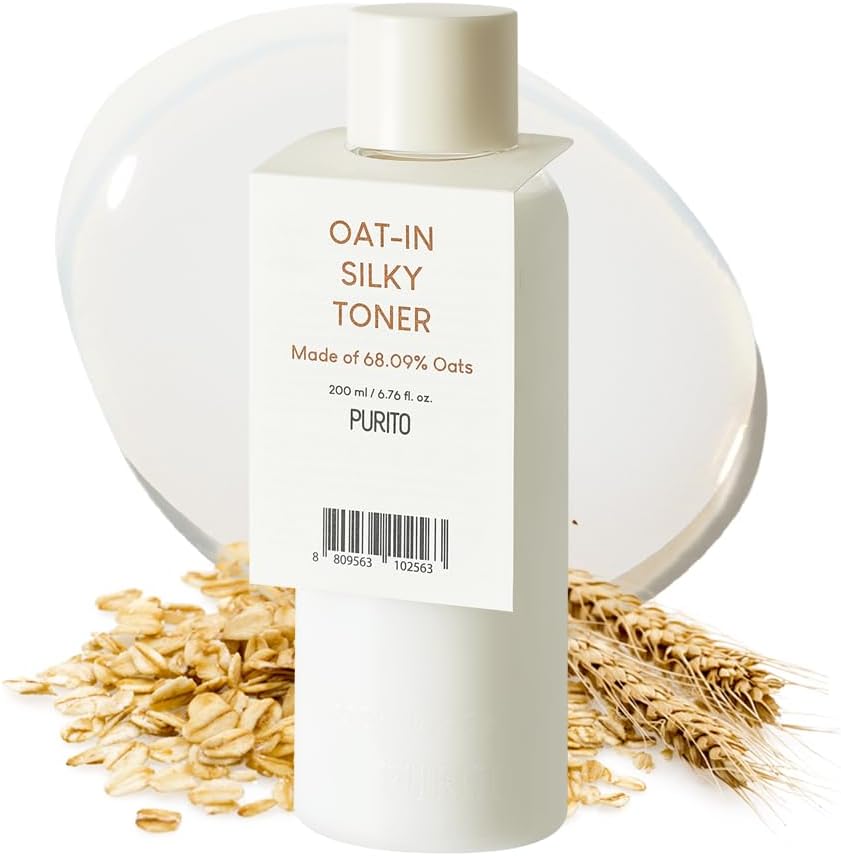 PURITO Oat-in Silky Toner 200ml / 6.76 fl. oz. Vegan Ingredients, Cruelty-Free, Facial Toner