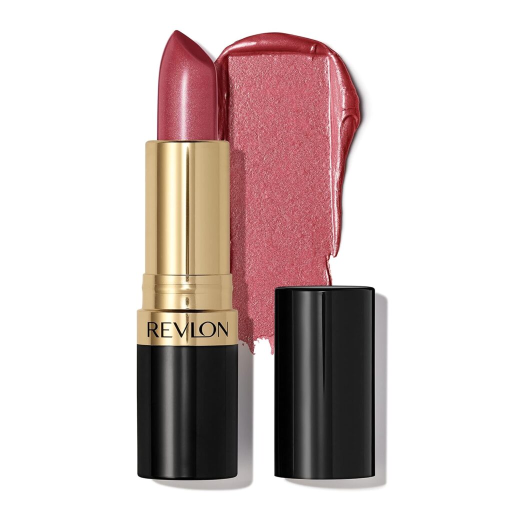 REVLON Lipstick, Super Lustrous Lipstick, Creamy Formula For Soft, Fuller-Looking Lips, Moisturized Feel in Mauves  Trends, Goldpearl Plum (610) 0.15 oz