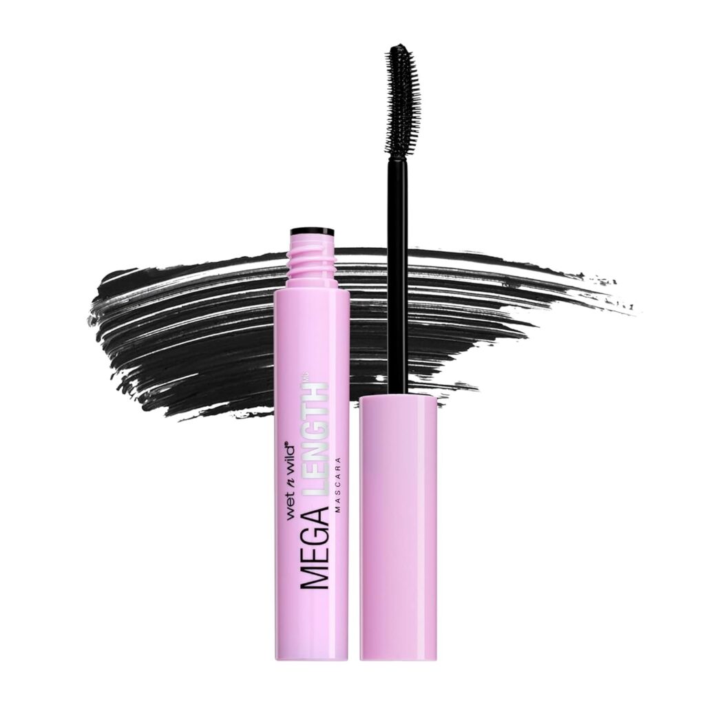 wet n wild Mascara - Lengthening, Vitamin E Enriched, Precision Comb Brush, Cruelty-Free, Gluten-Free, Sulfate-Free  Vegan - Very Black