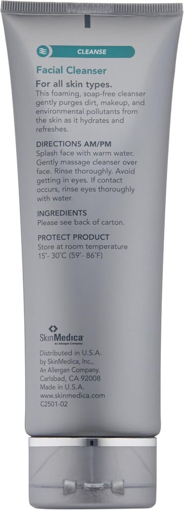 SkinMedica Facial Cleanser - Foaming Cleanser That is a Gentle Face Wash for Normal or Dry Skin and Perfect As a Makeup Remover, 6 Fl Oz